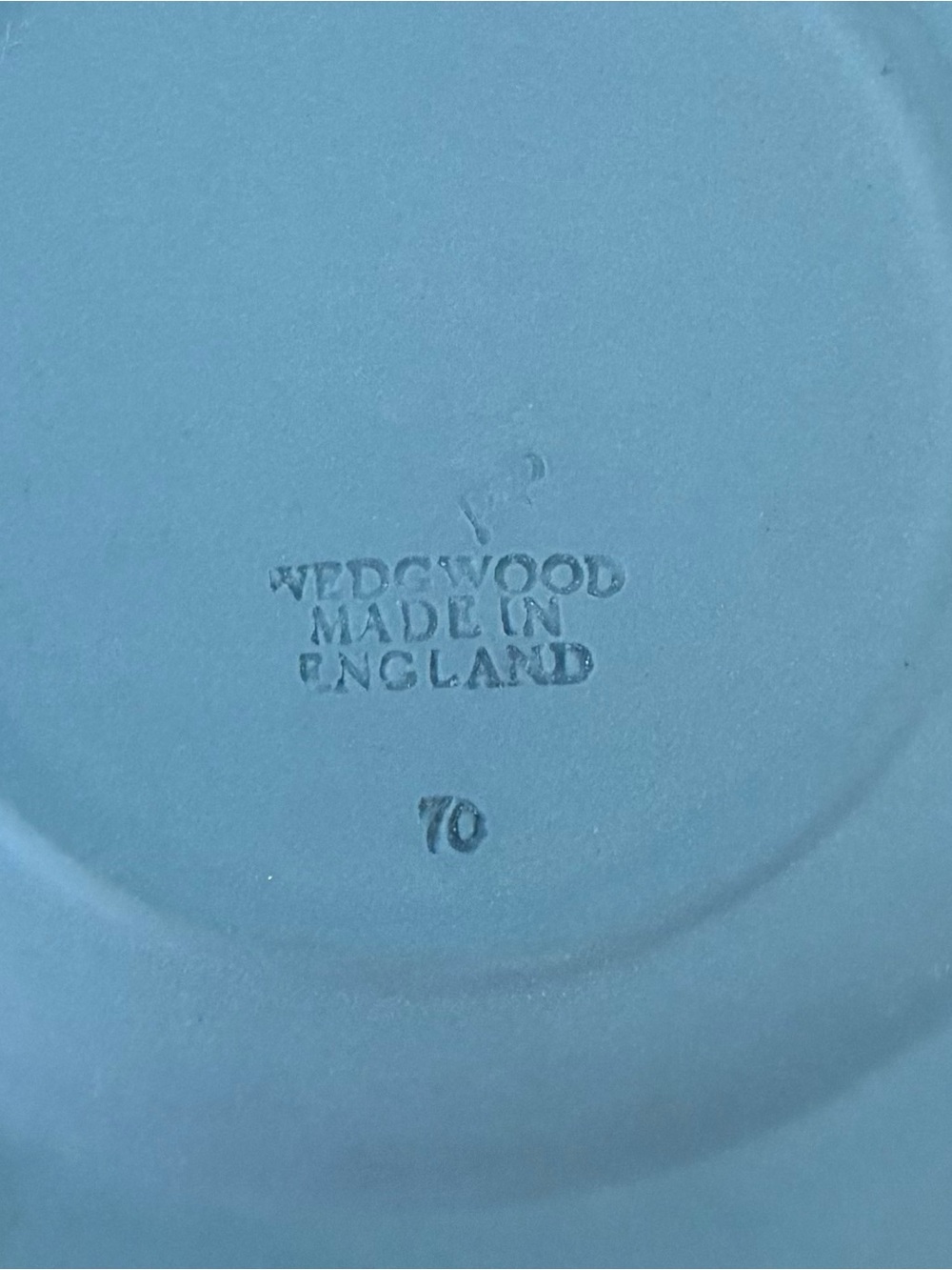 Vintage Wedgwood Blue Jasperware Covered Sugar Bowl with Matching Saucer - Picture 15 of 15
